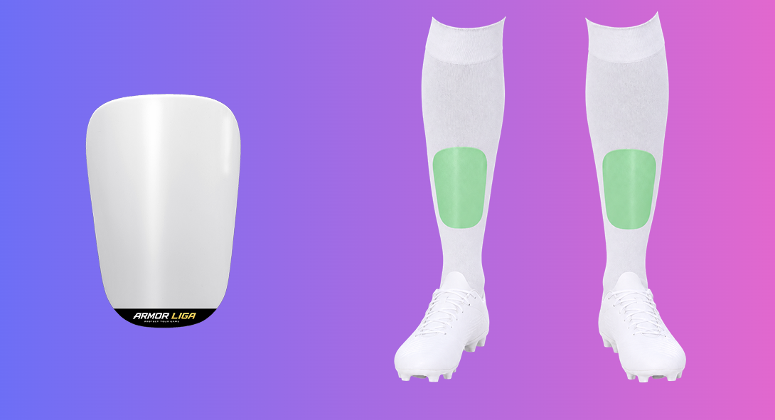 Armorliga 12 cm kişiye özel futbol tekmeliği ve kullanım görünümü